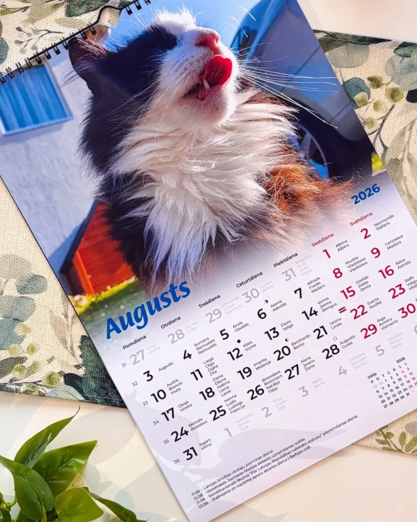 Lēti personalizēti kalendāri, idejas dāvanām